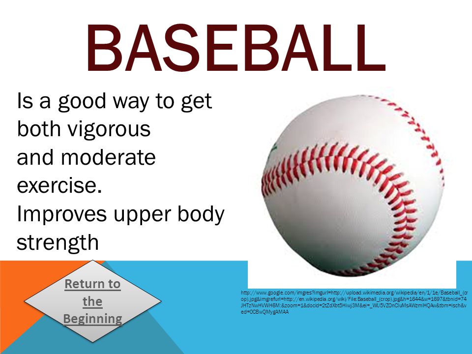 Health Benefits of Baseball