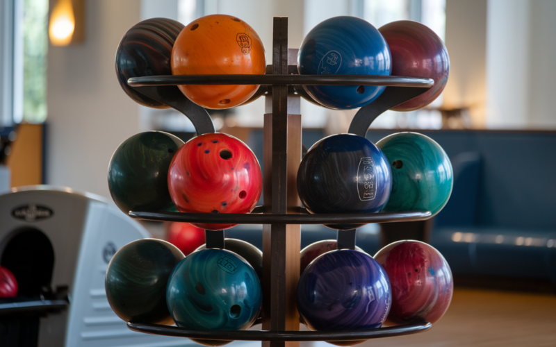 bowling ball rack